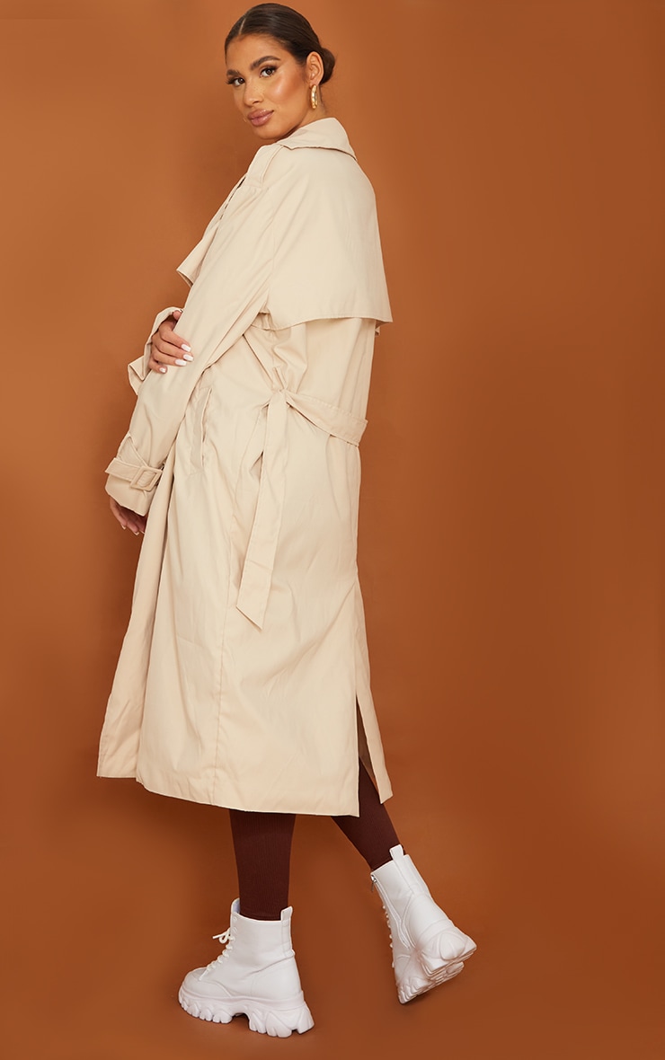 Tall Stone Oversized Belted Midi Trench image 2