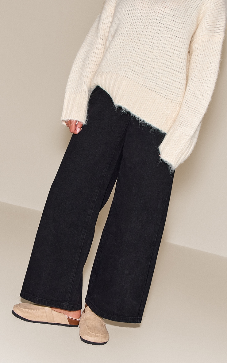 Taupe Faux Suede Faux Fur Lined Mules image 1