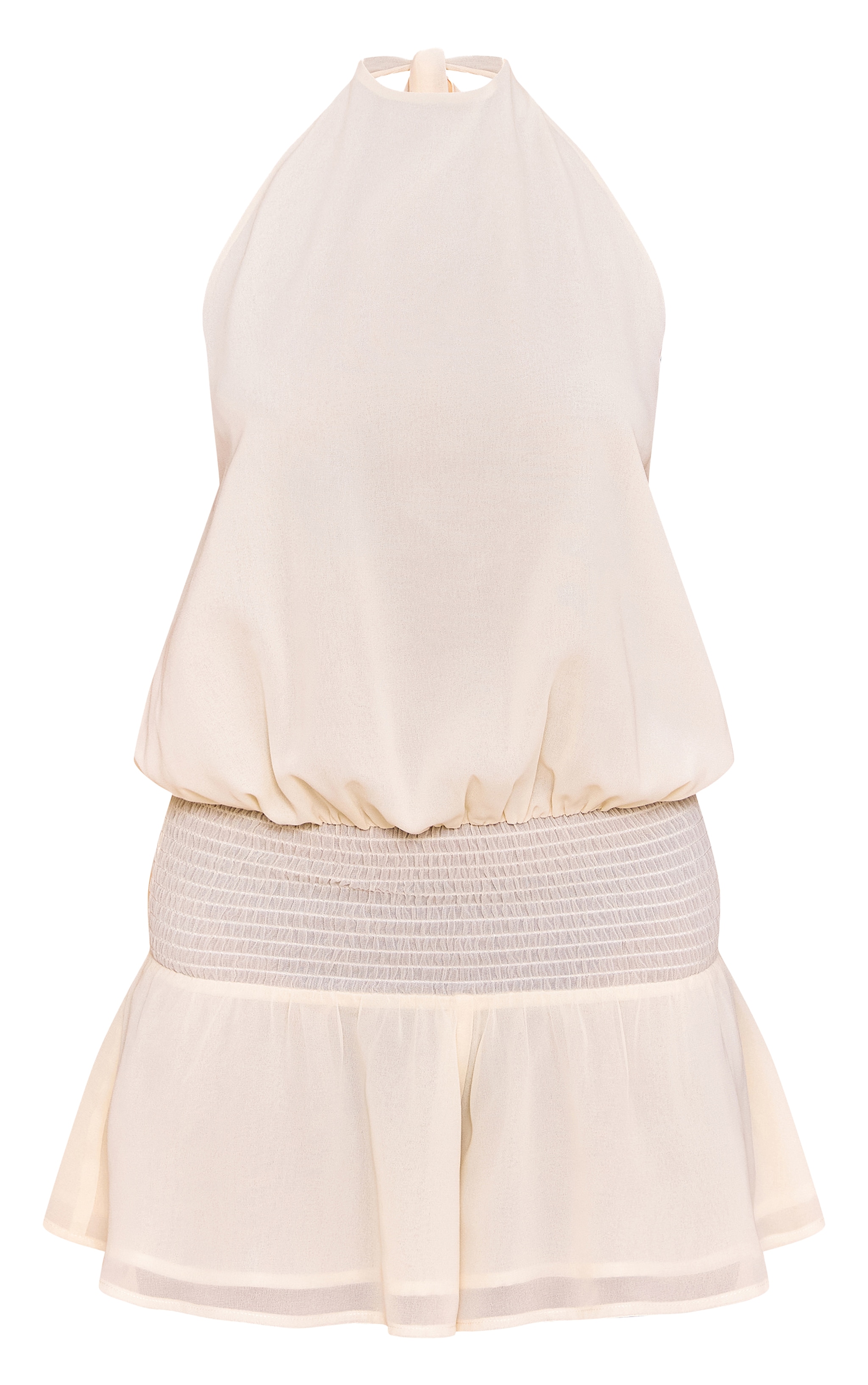 Butter Cream Chiffon Halterneck Romper image 5