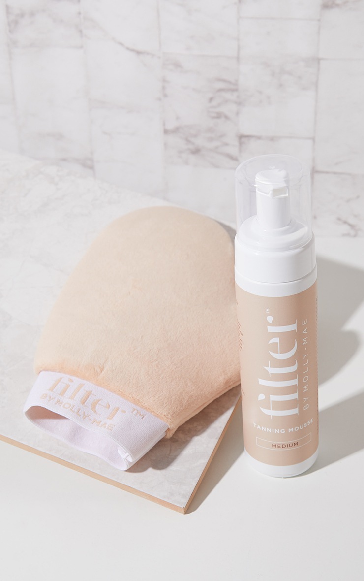 Filter By Molly Mae Tanning Foam Medium With Mitt PrettyLittleThing USA