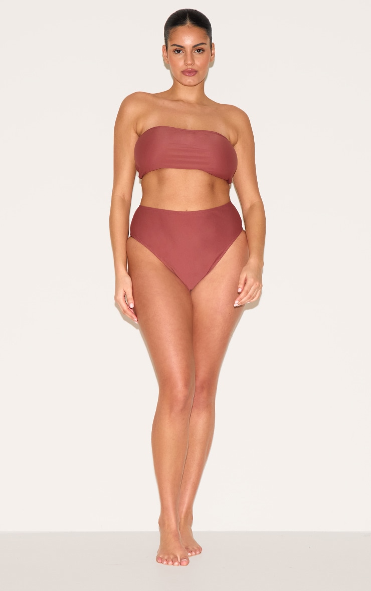 Plus Rust Basic Bandeau Bikini Top image 3
