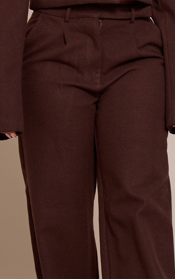 Shape Chocolate Wool Look Highwaisted Pants image 4