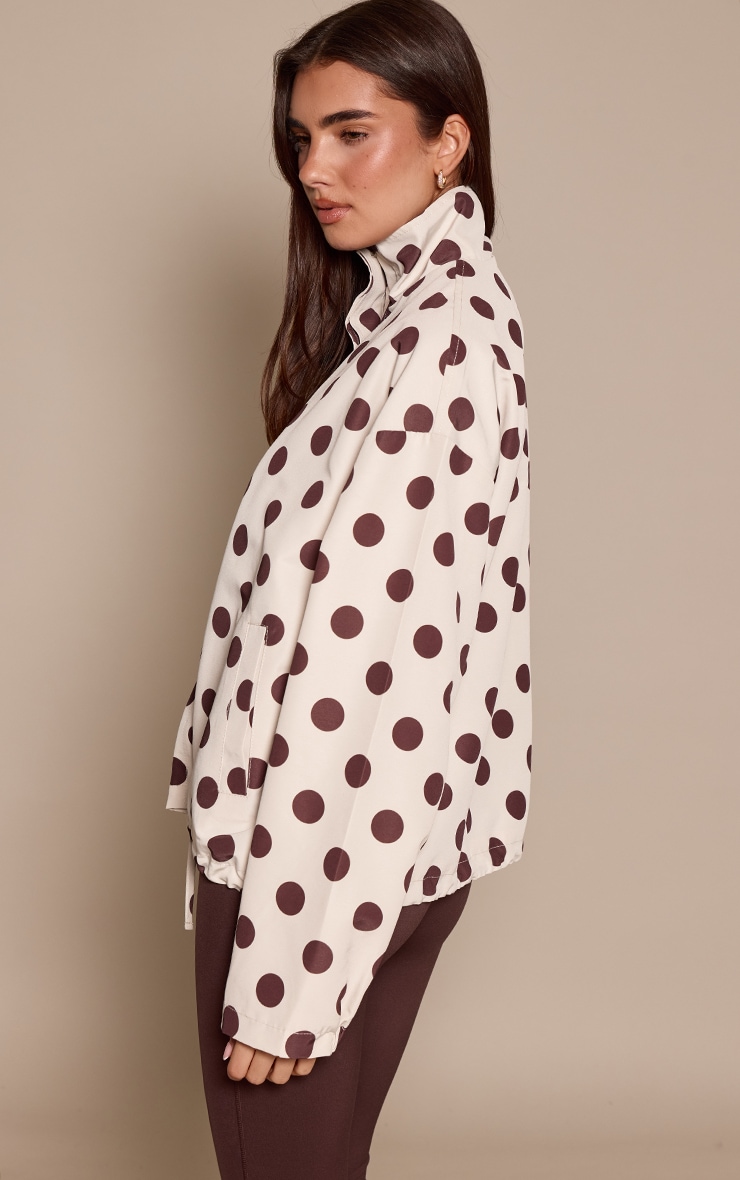 Polka Dot Button Up Windbreaker image 2