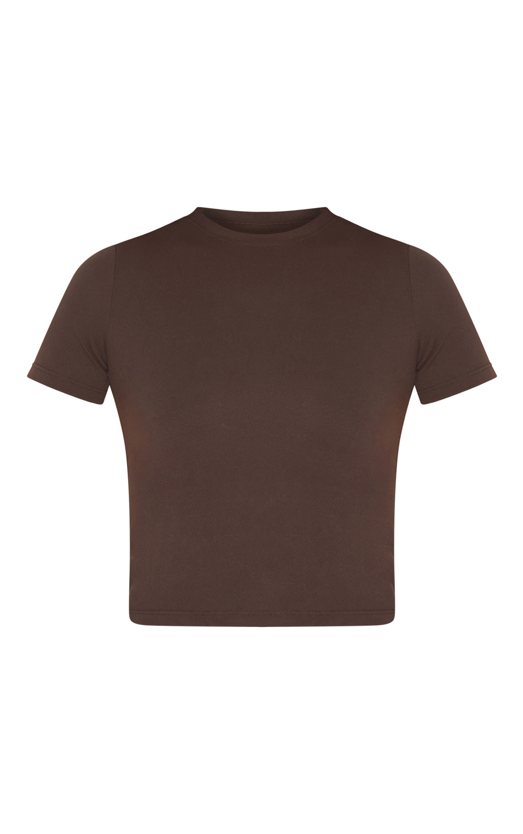 Espresso Ultimate Sculpt Longline Short Sleeve Gym Top image 5