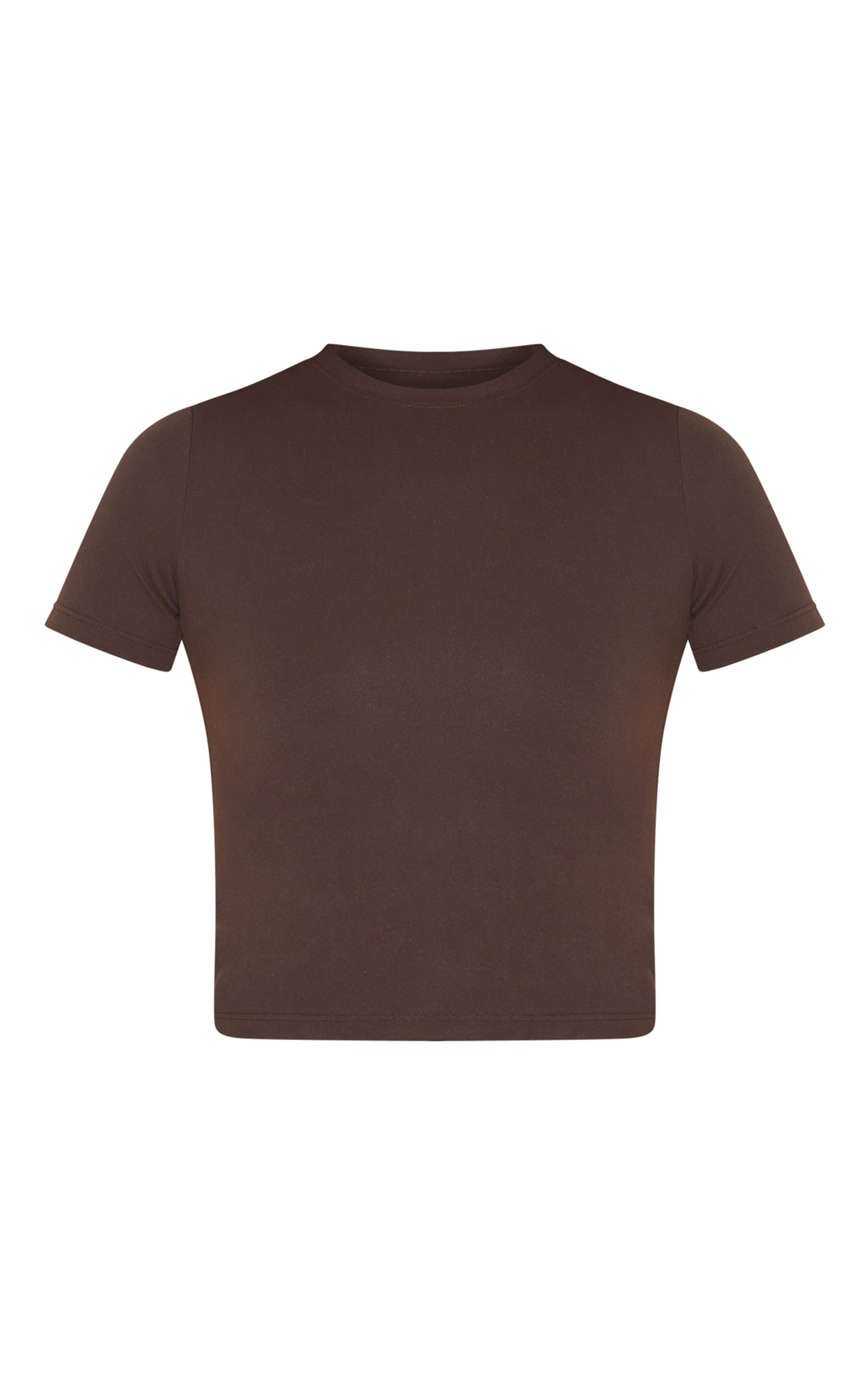 Espresso Sculpt Longline Short Sleeve Gym Top image 5