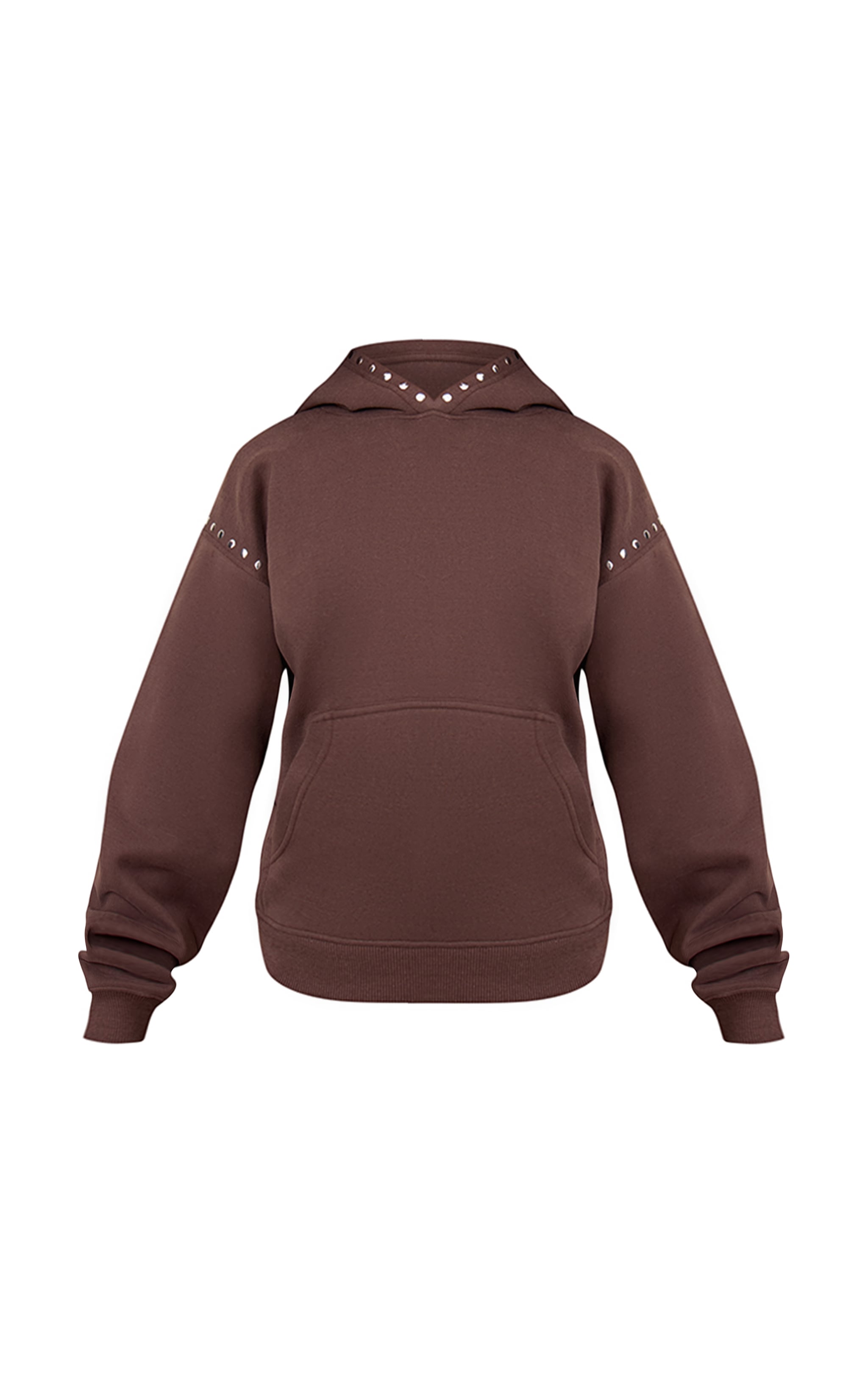 Petite Chocolate Stud Detail Hoodie image 5