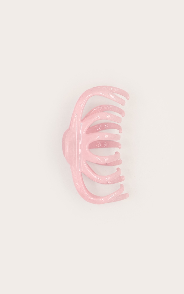 Pince à cheveux en acrylique rose blush image 2