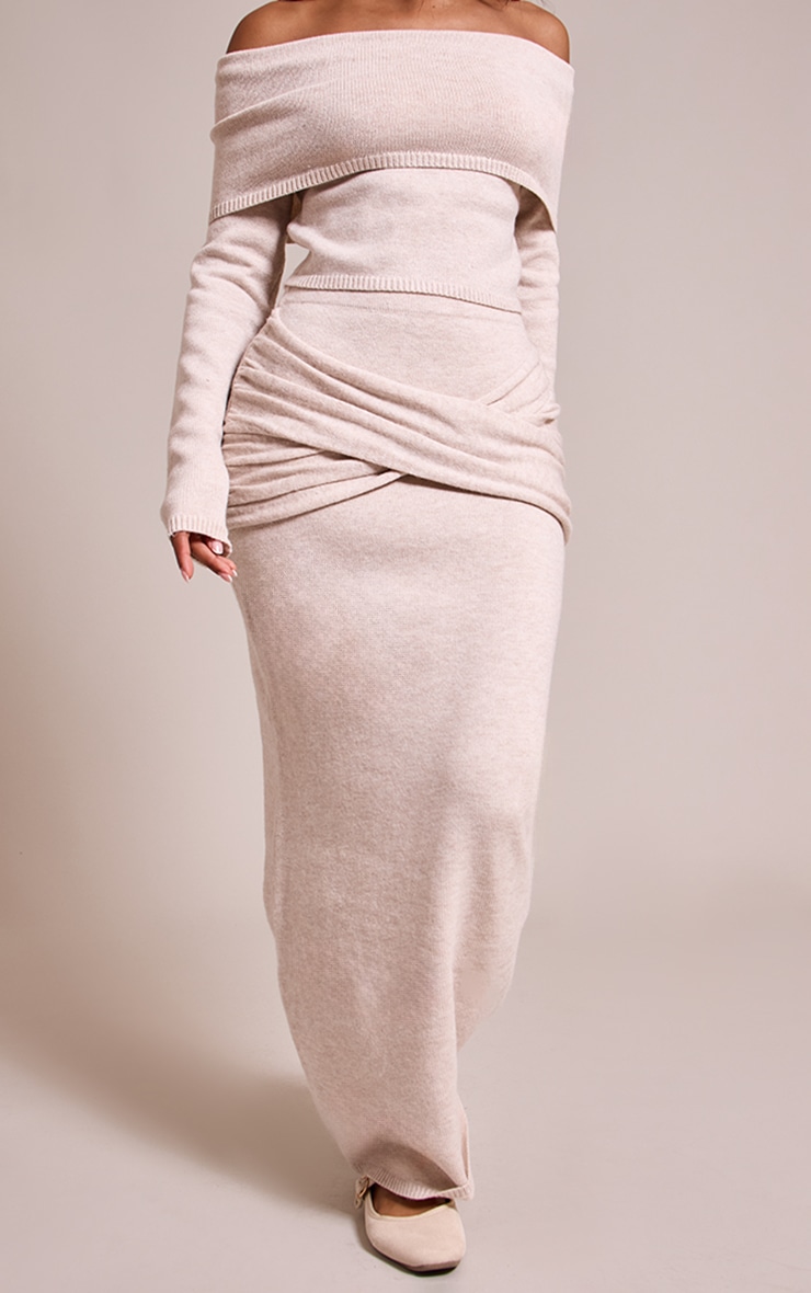 Petite Soft Ribbed Knit Maxi Skirt image 2