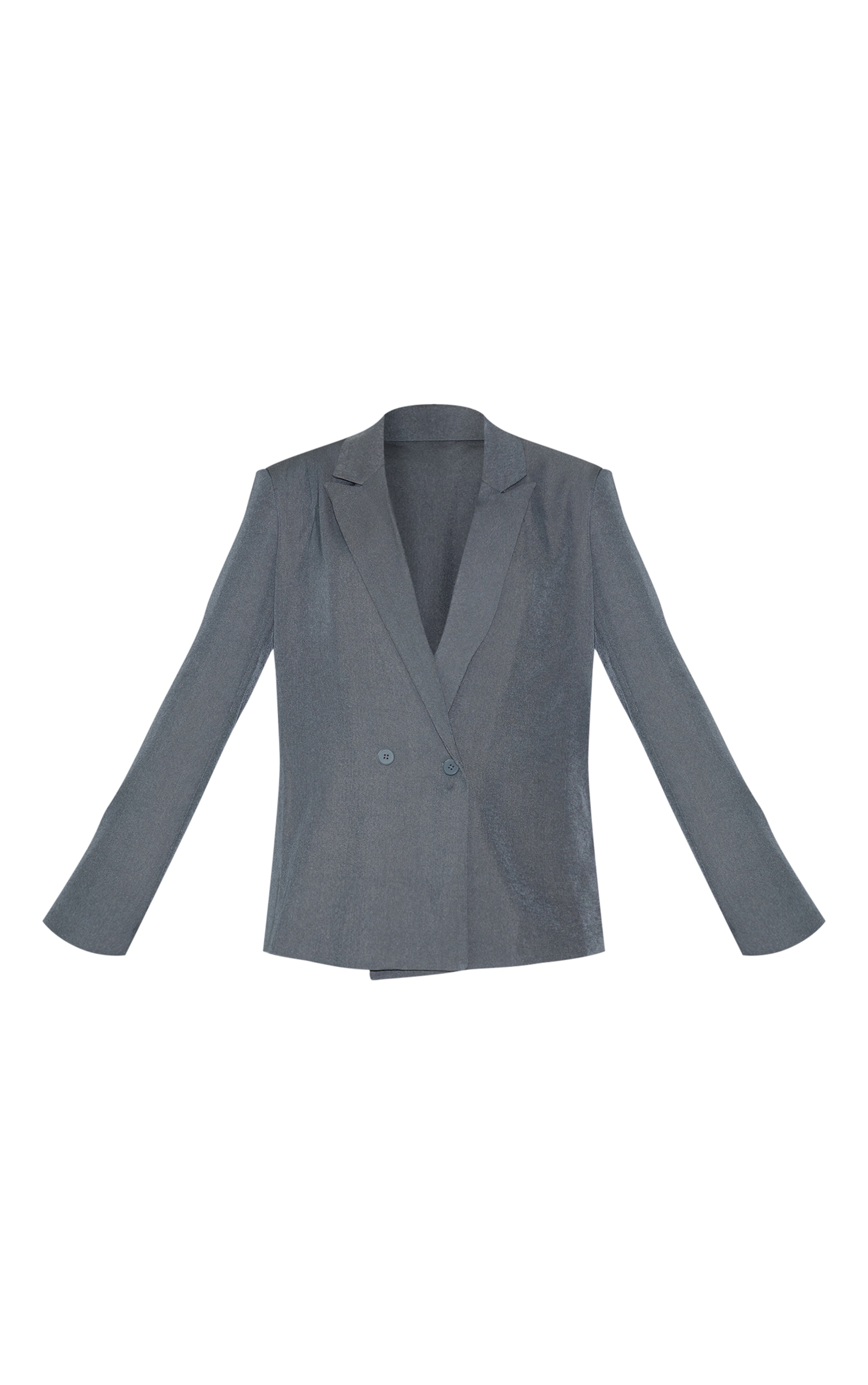 Charcoal Tailored Woven Oversized Blazer image 5