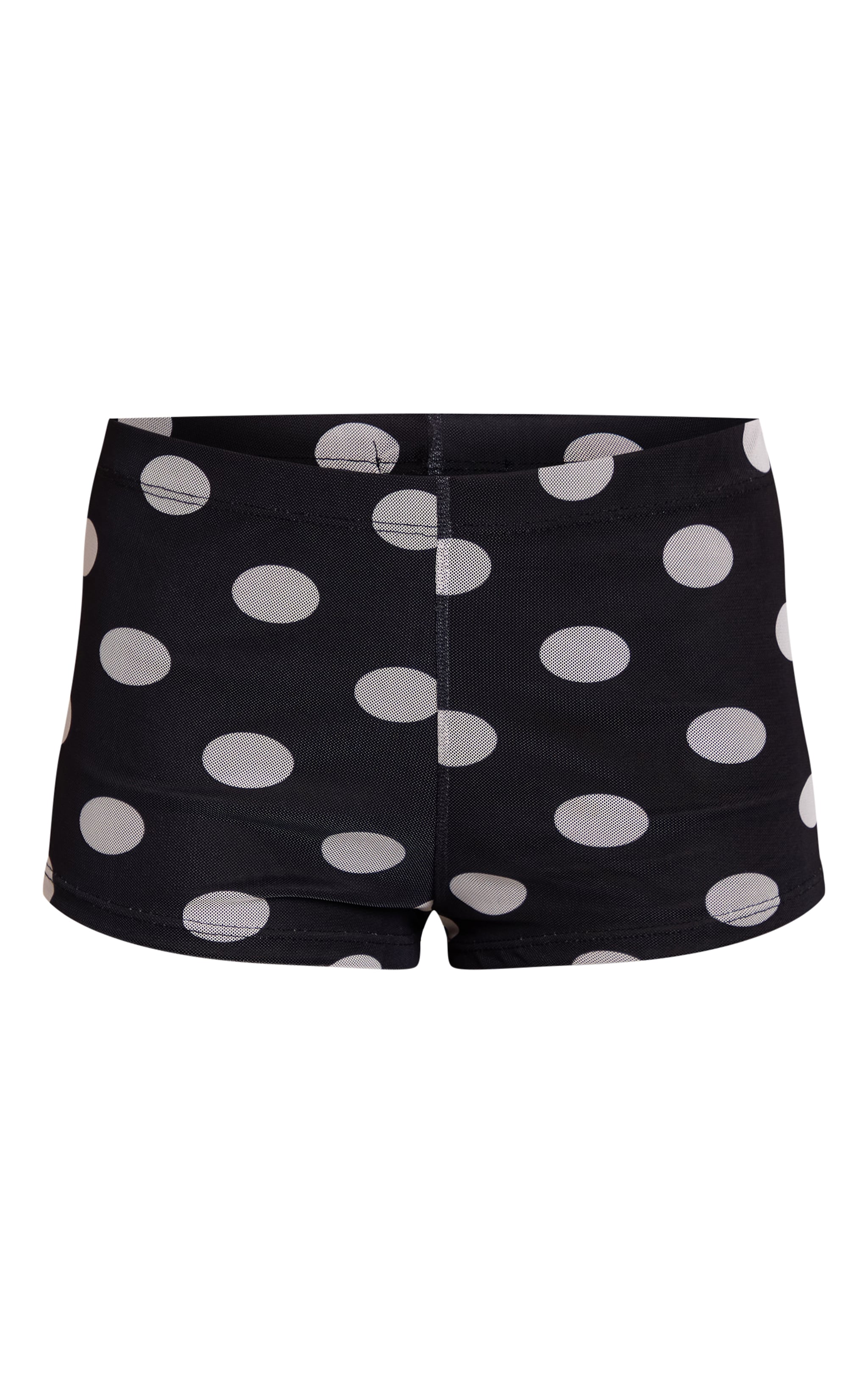 Mini short noir à pois image 6