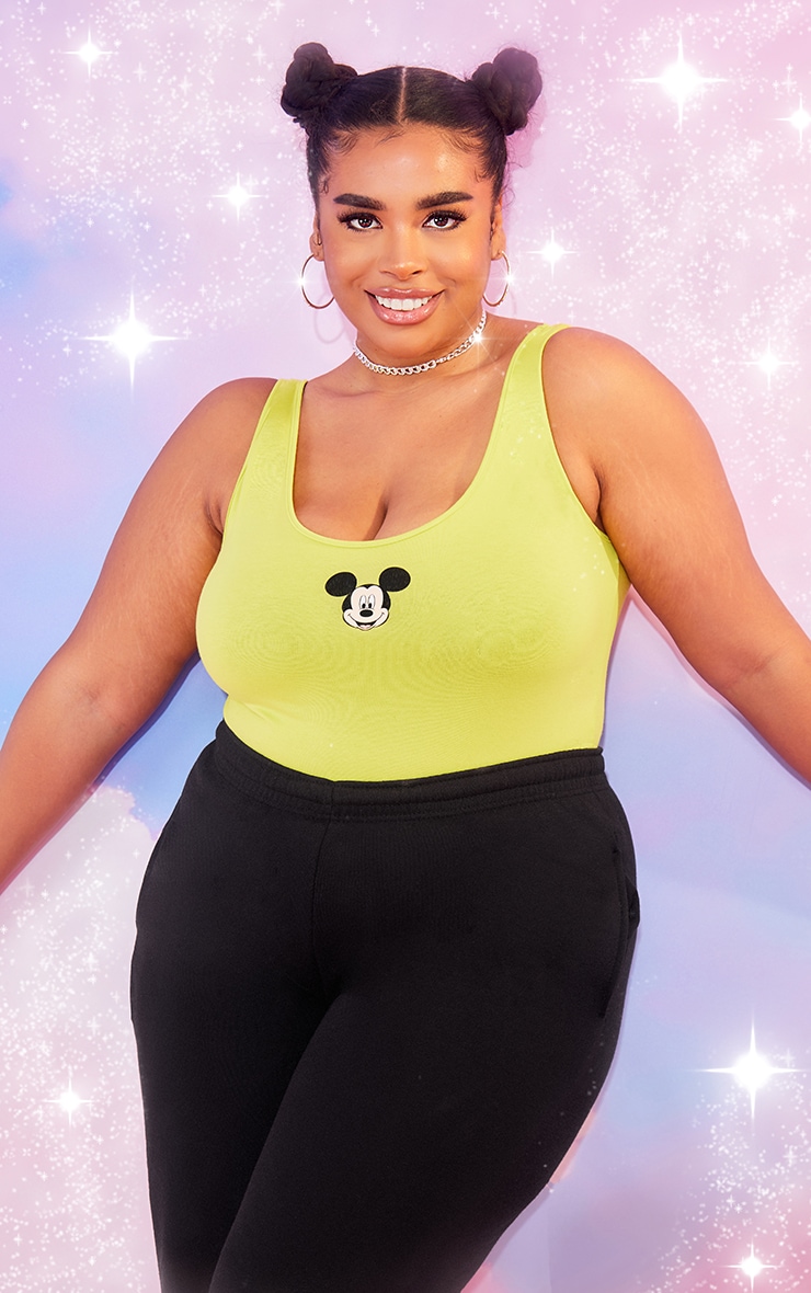 Plus Lime Disney Mickey Bodysuit