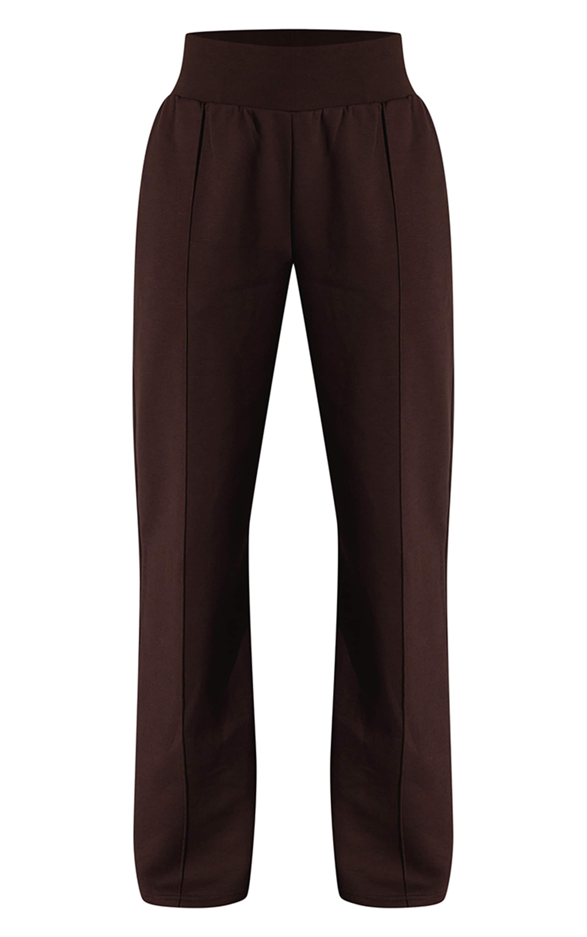 Chocolate High Waist Straight Leg Sweatpants image 5