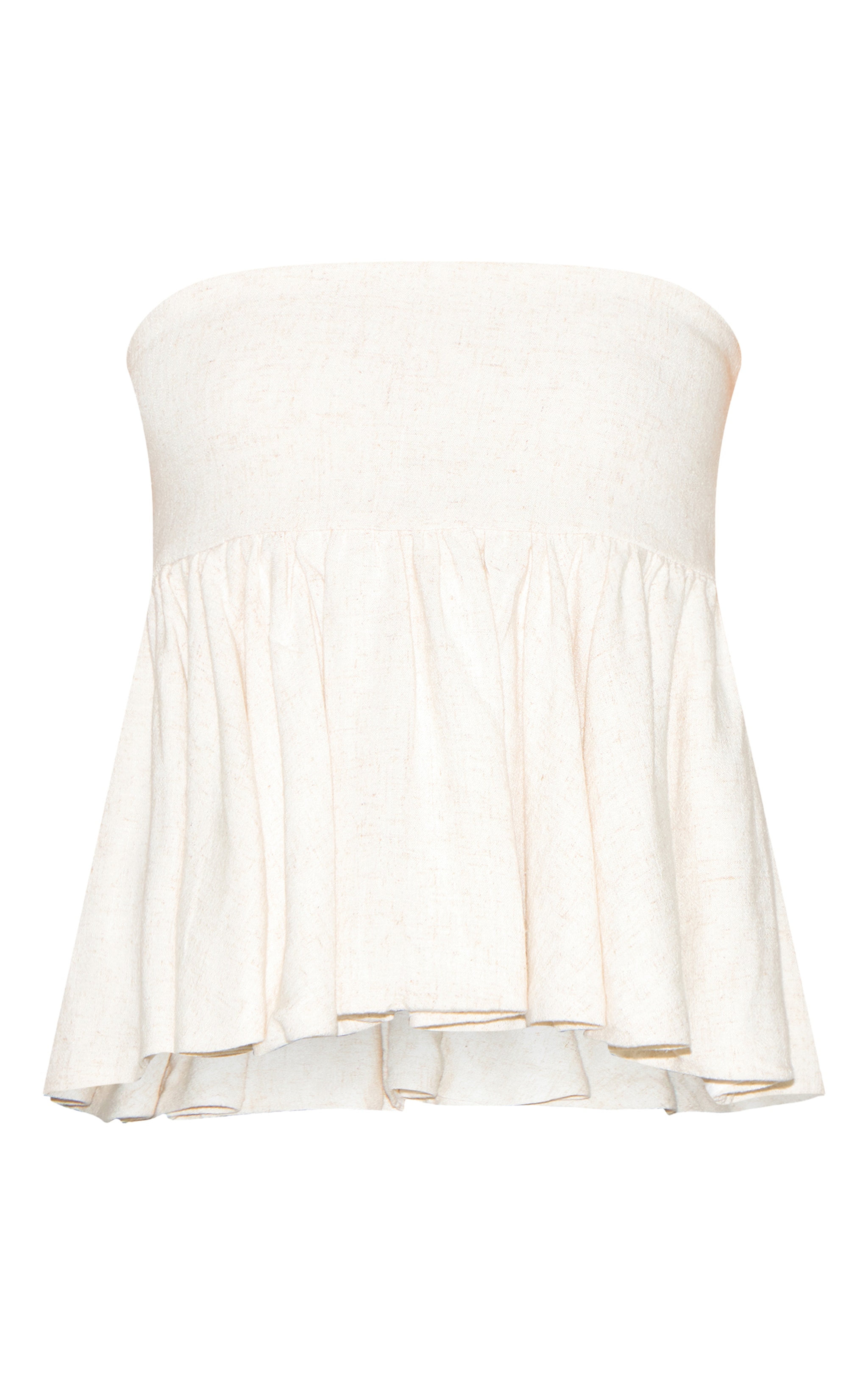 Beige Linen Look Bandeau image 5
