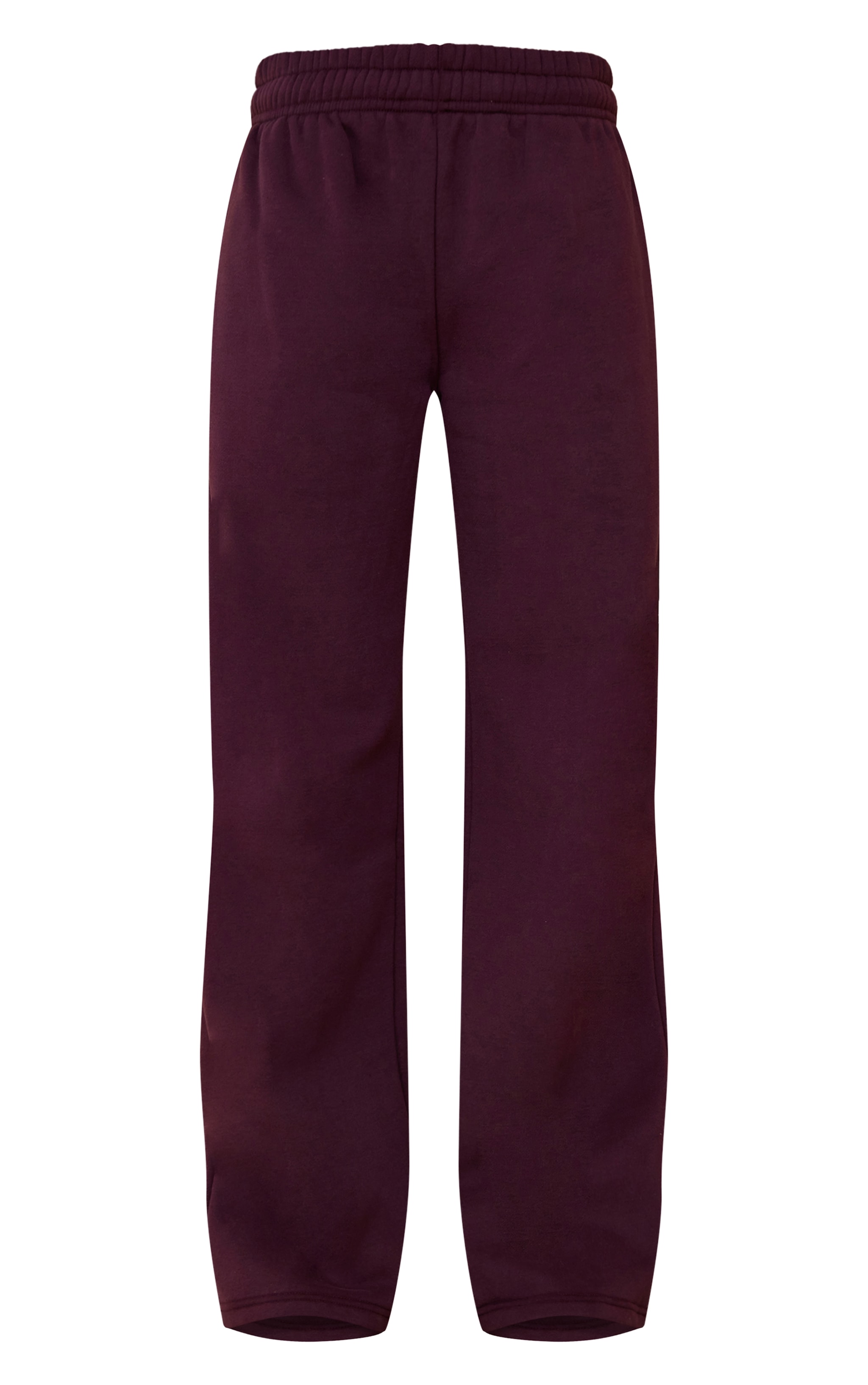 Plum Cotton Fleece Straight Leg Sweatpants image 5