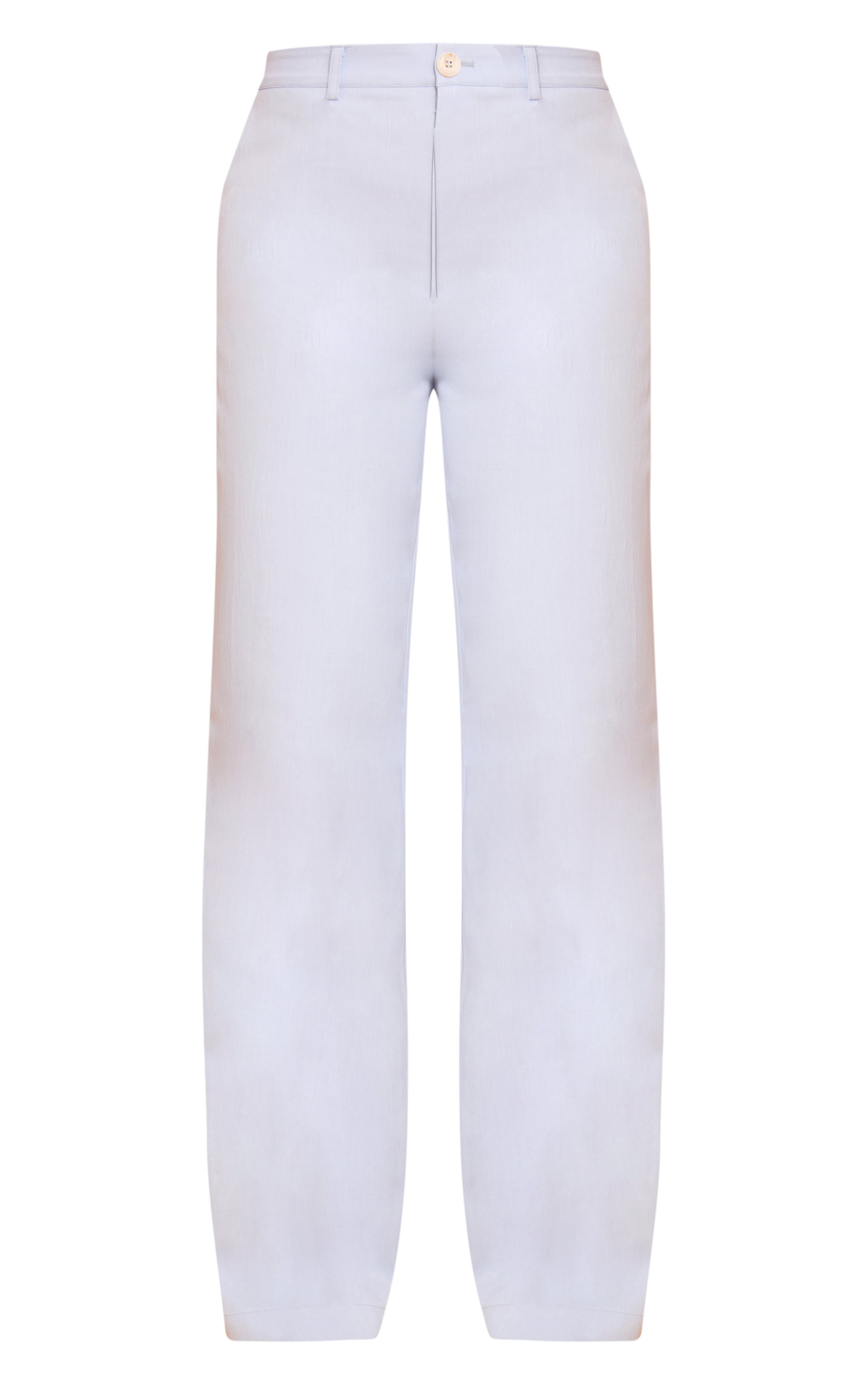 Powder Blue Tailored Woven Wide Leg Pants image 5