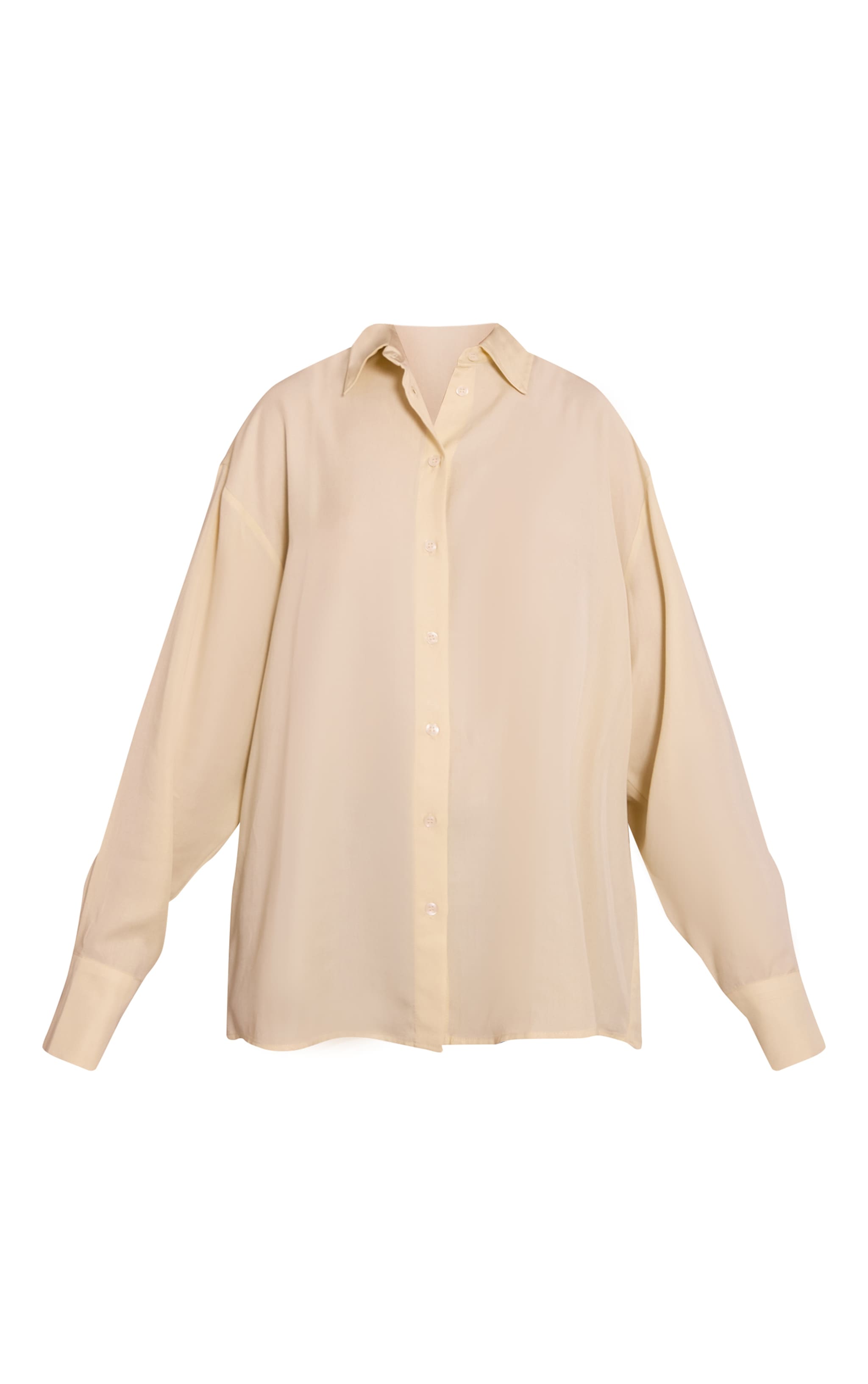 Chemise oversize en Tencel crème image 5