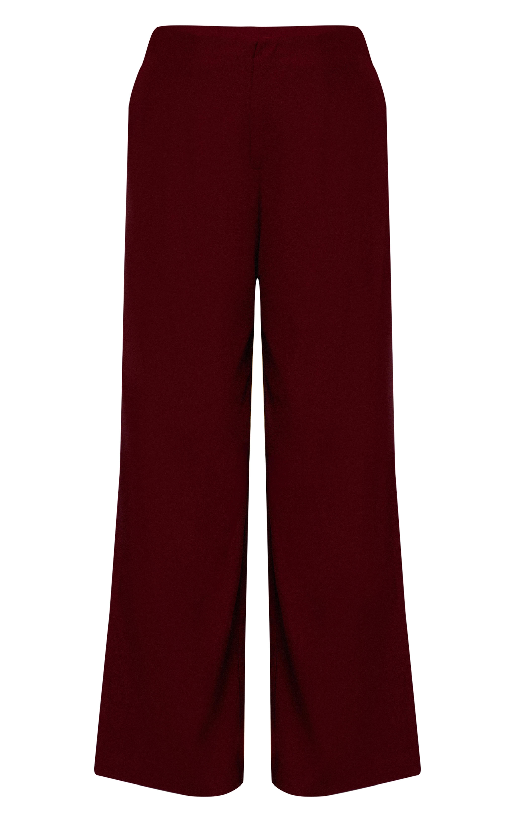 Shape Burgundy High Waisted Tailored Pants image 5