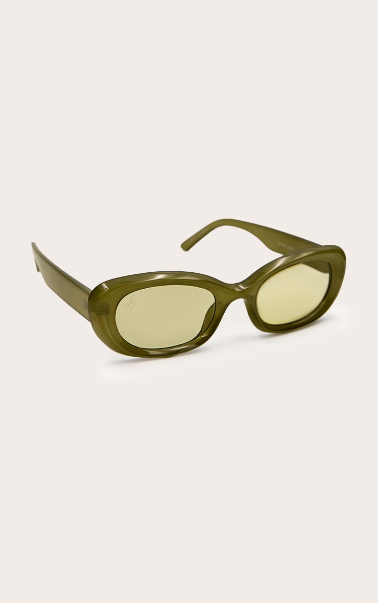 Olive Jeepers Peepers Cat Eye Round Sunglasses image 2