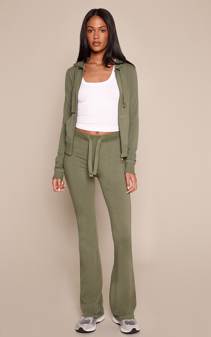 Tall Sea Green Low Rise Skinny Flare Pants image 1