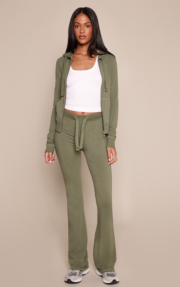 Tall Sea Green Low Rise Skinny Flare Pants