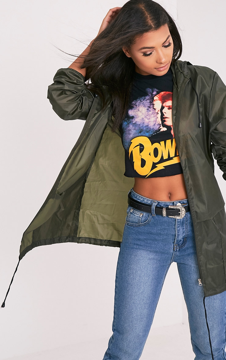 Filhilda Khaki Lightweight Rain Mac Coats & Jackets PrettylittleThing PrettyLittleThing