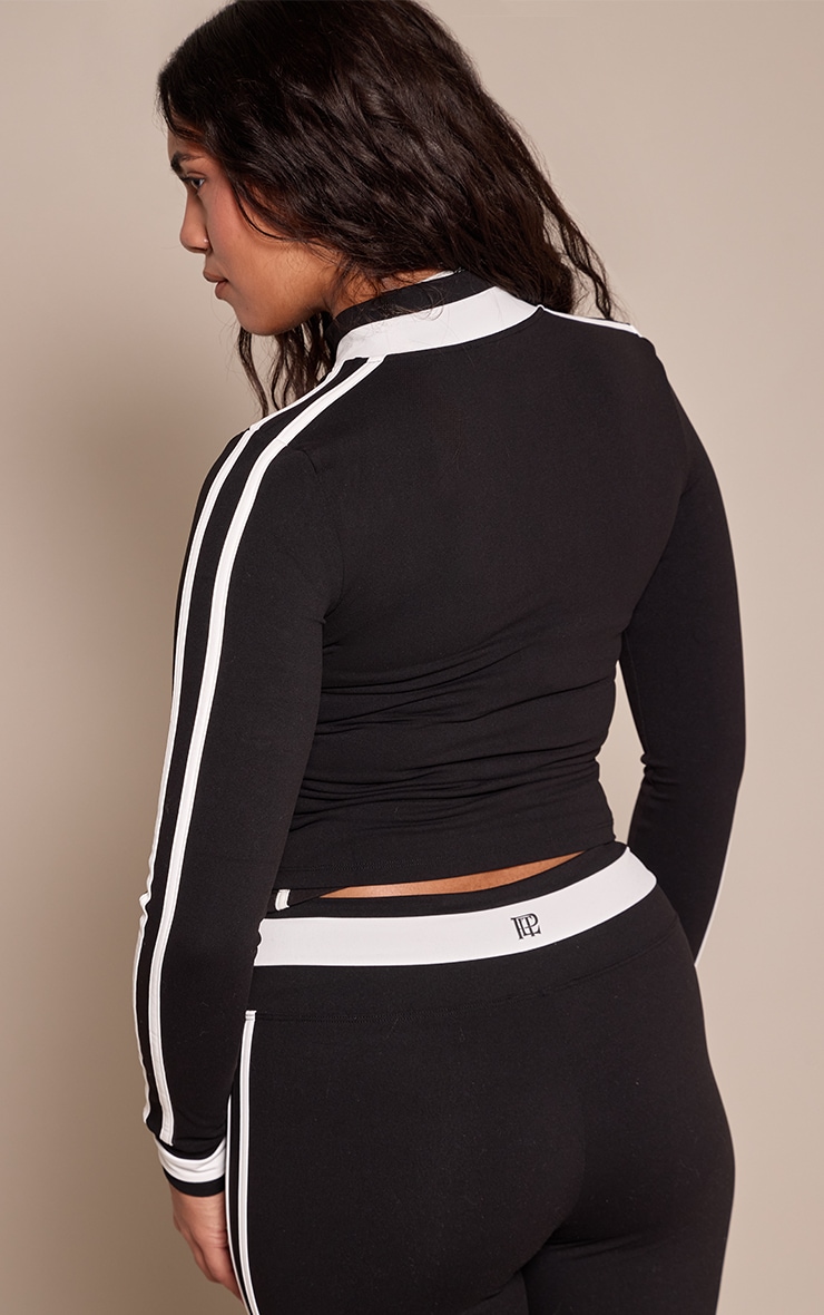 Shape Black Sculpt Contrast Zip Up Corset Jacket image 2