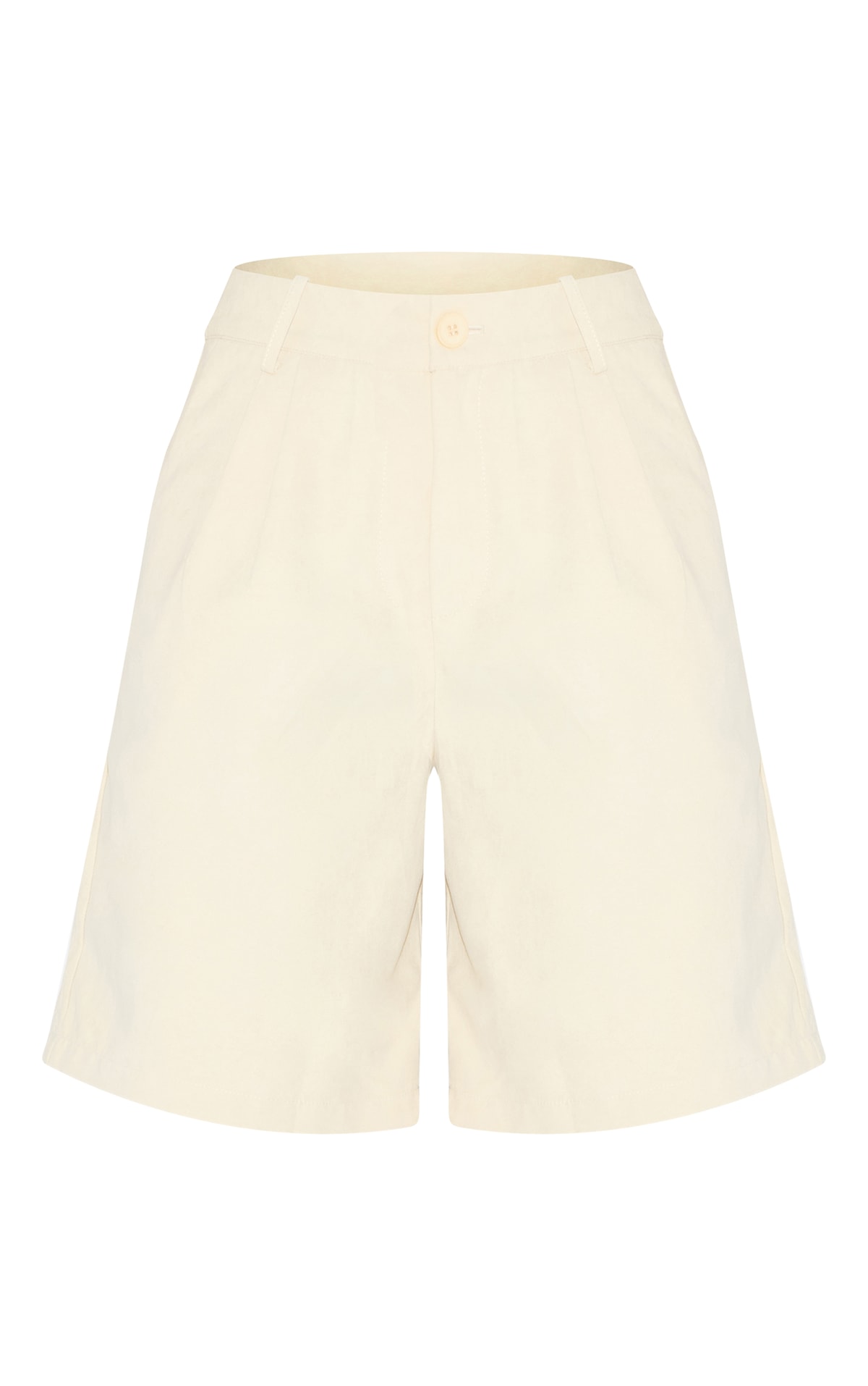 Lemon Peachskin Longline Shorts Bottoms PrettyLittleThing USA