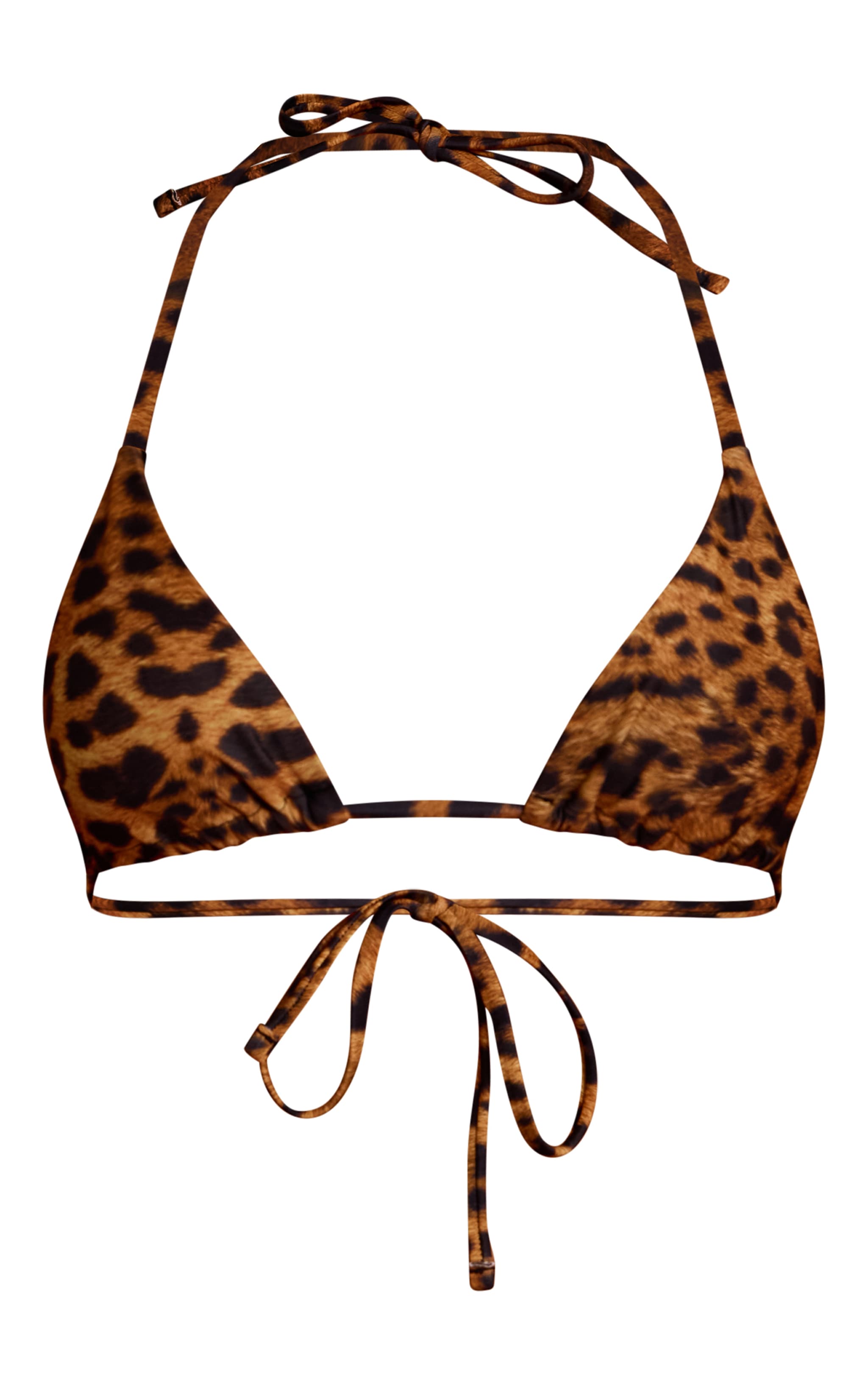 Leopard Mix And Match Triangle Bikini Top image 5