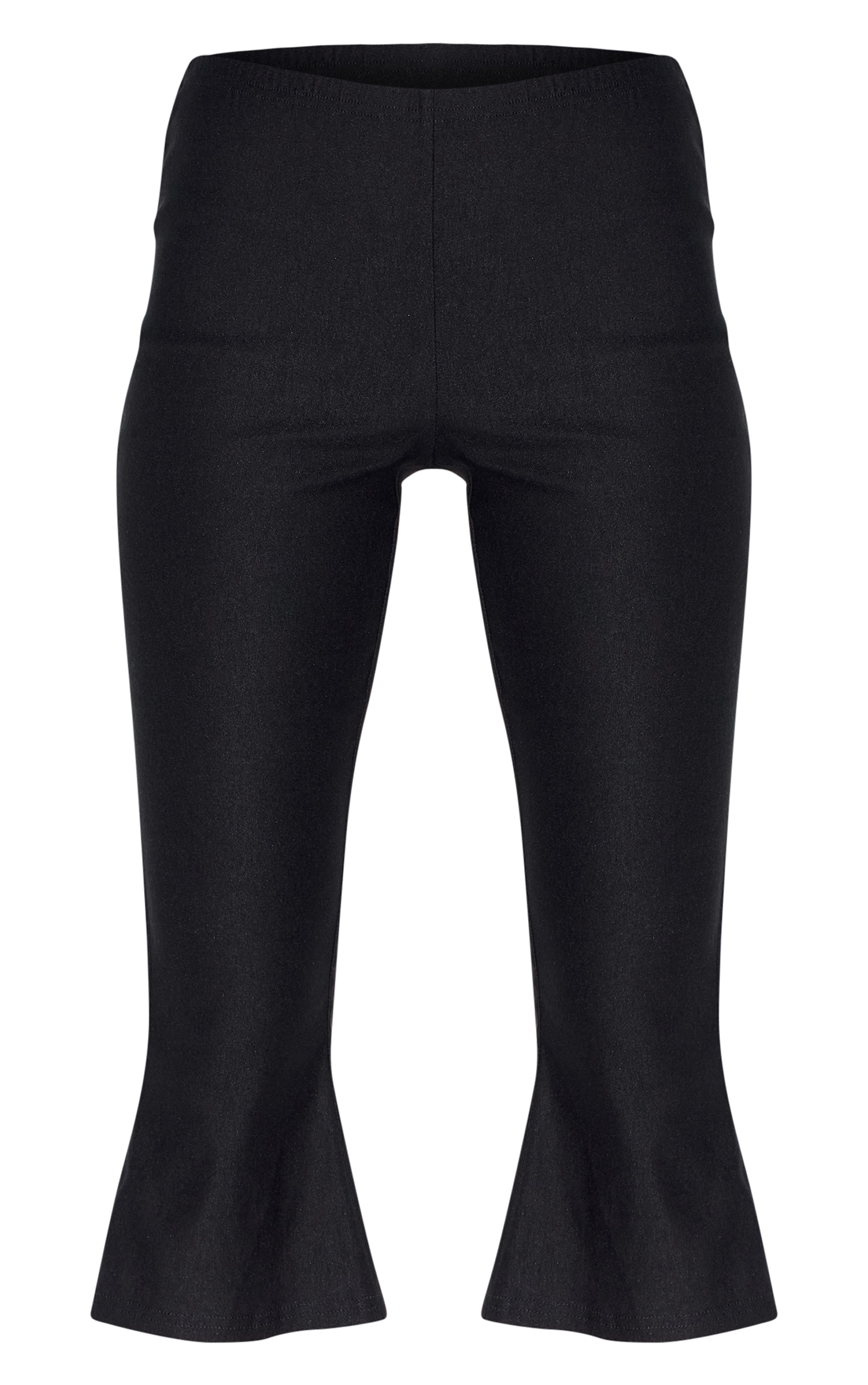 Legging capri flare tissé stretch noir image 5