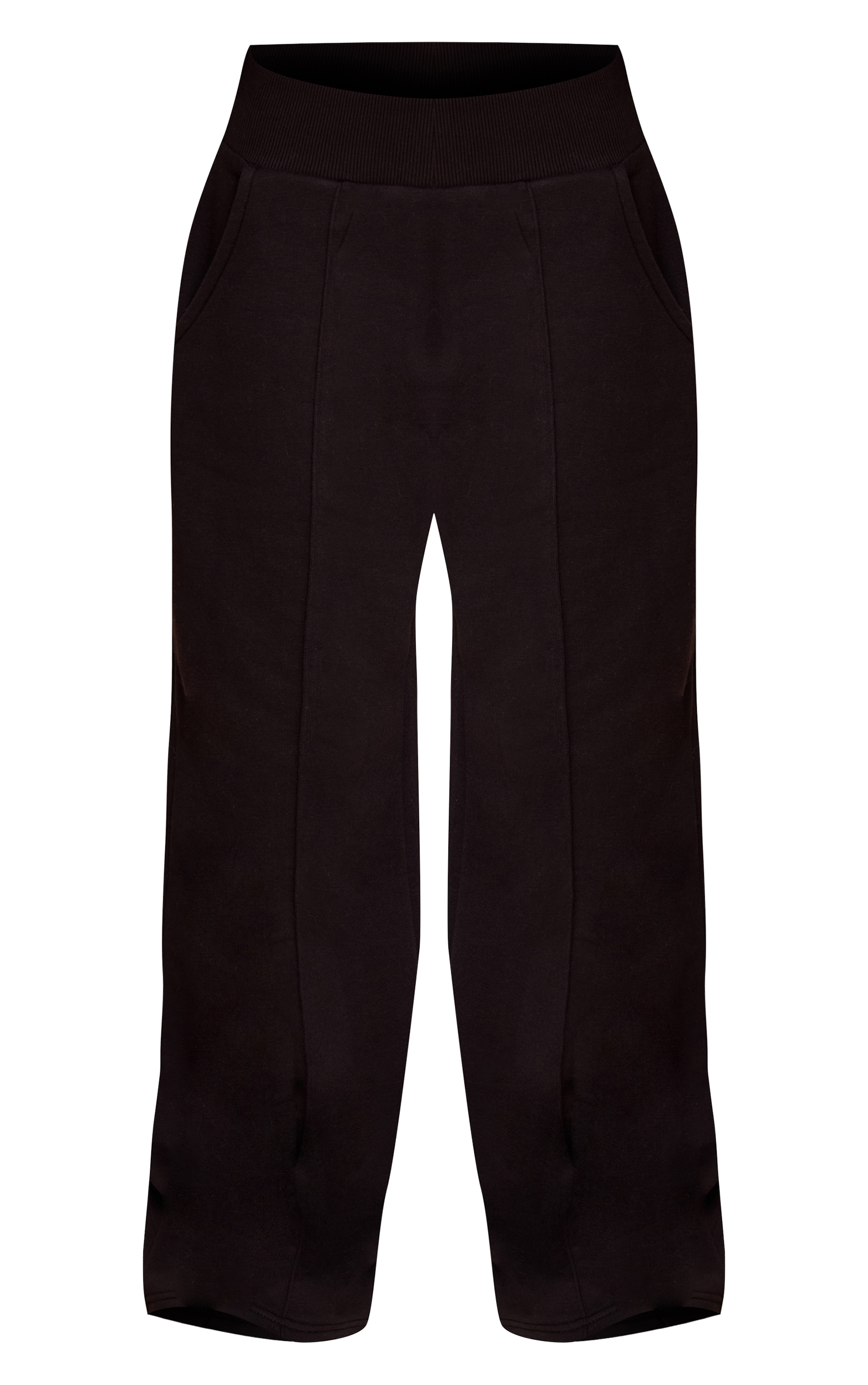 Petite Black Popper Button Cuffed Joggers image 5