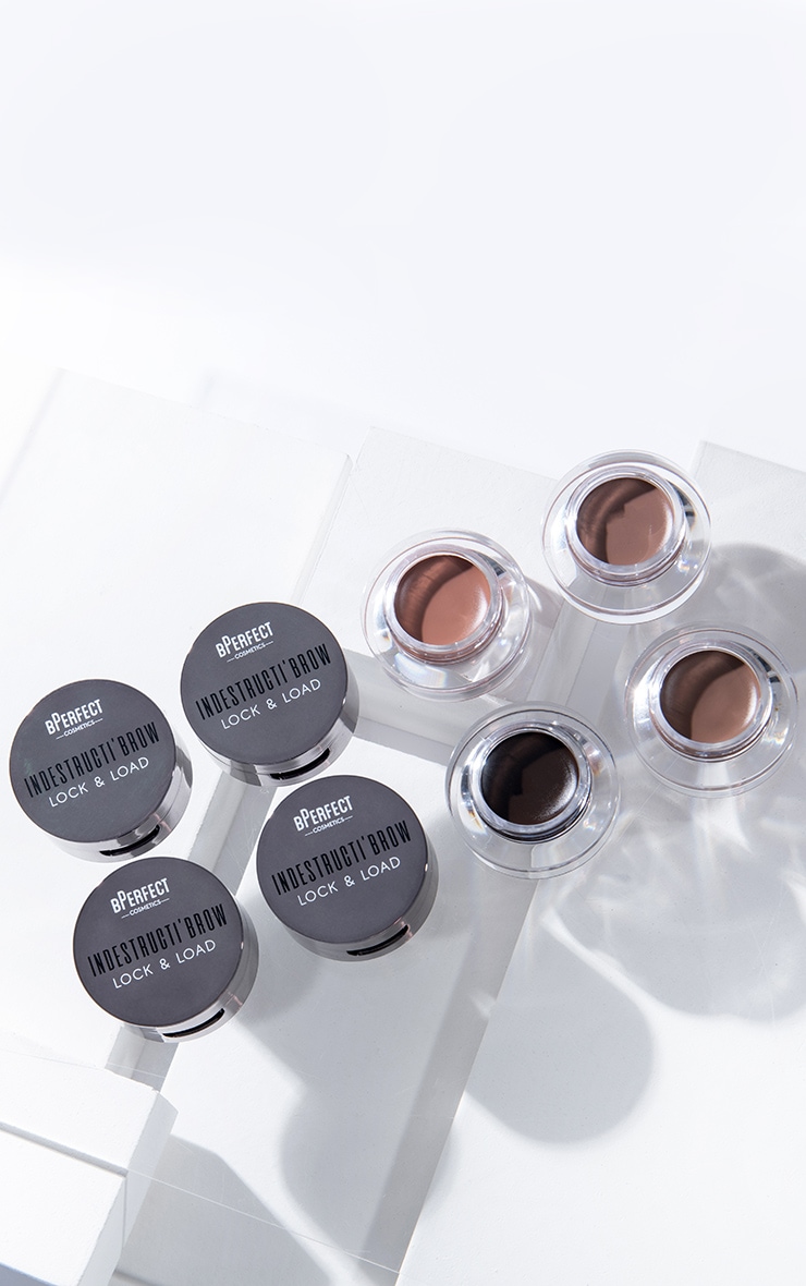 B Perfect Cosmetics Indestructi'brow Lock & Load Eyebrow Pomade Duo Charcoal image 3