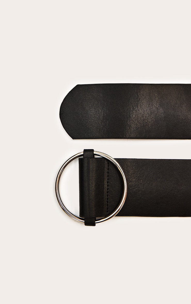 Black Chunky O-Ring Belt image 3