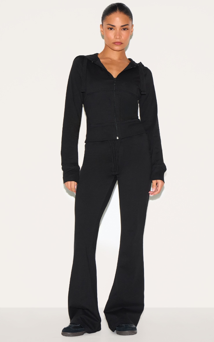 Petite Pantalon skinny flare noir à taille basse image 2