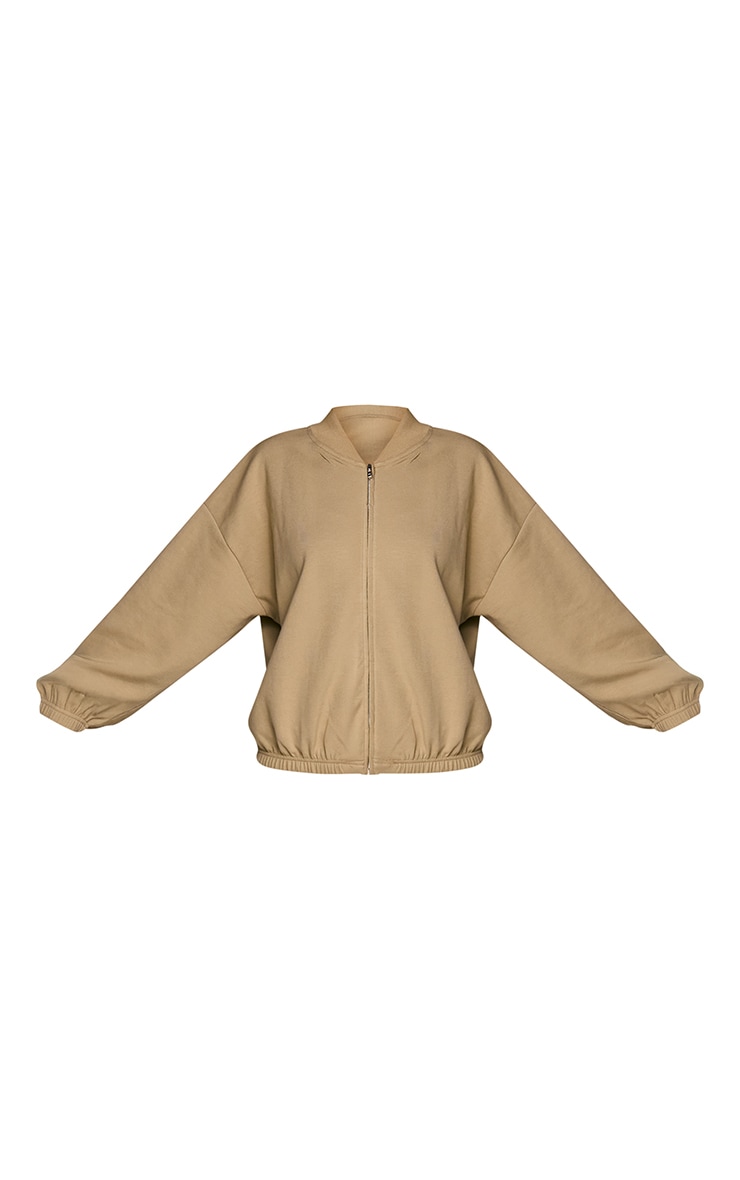 Veste bomber tissée sauge à logo brodé image 5