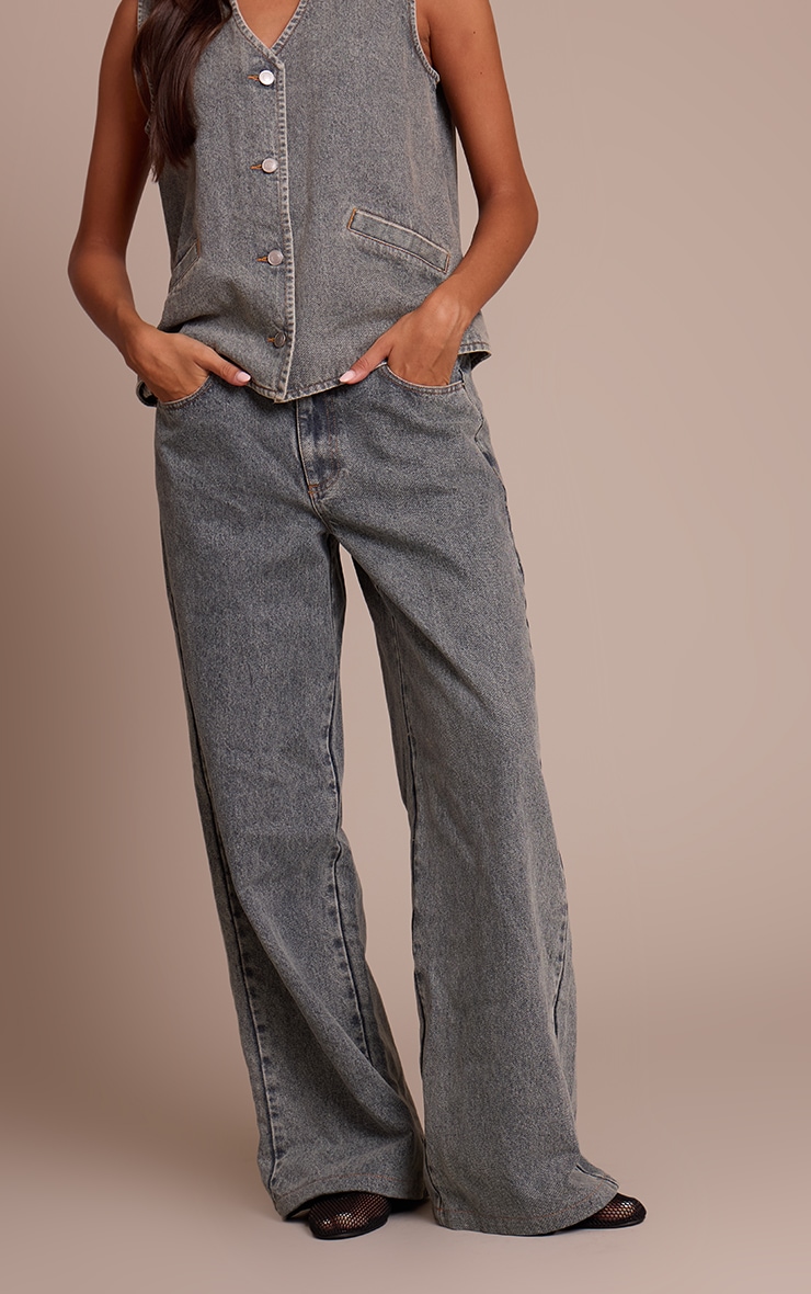 Jean vintage à taille mi-haute image 2