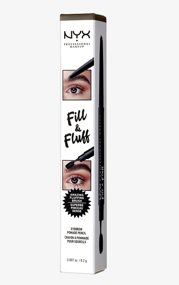 NYX PMU Fill & Fluff Eyebrow Pomade Pencil Ash Brown image 2