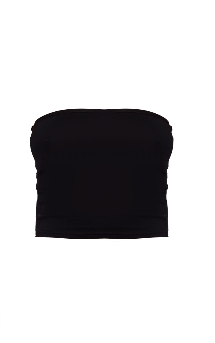 Black Jersey Longline Tube Top image 5