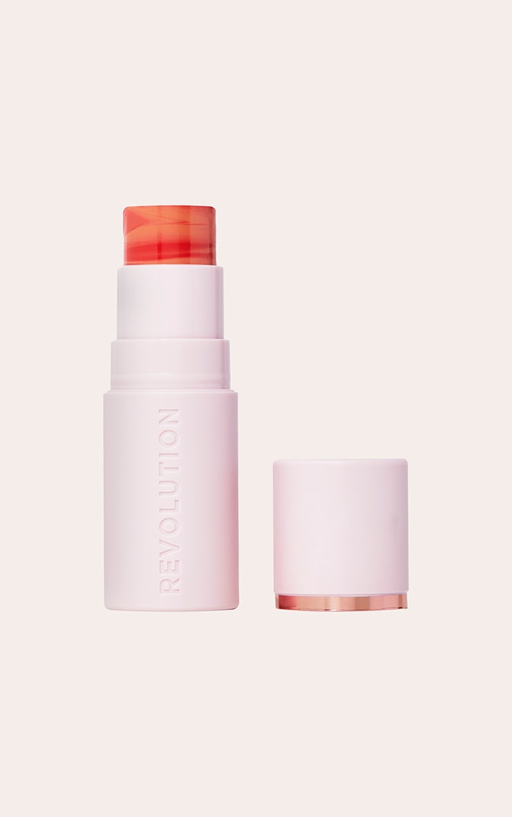 Revolution Skin Silk Marble Blush Stick Sunkissed Apricot image 1