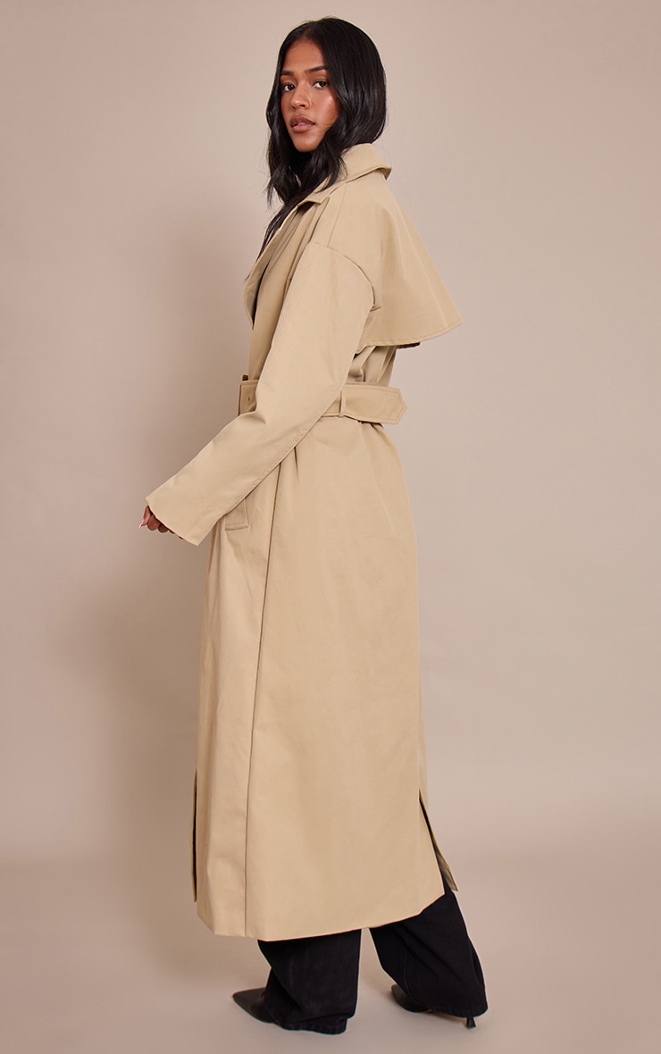 Tall Stone Tie Waist Trench Coat image 2
