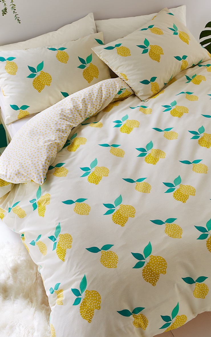 Sassy B Reversible Lemon Zest Duvet Set Double image 1