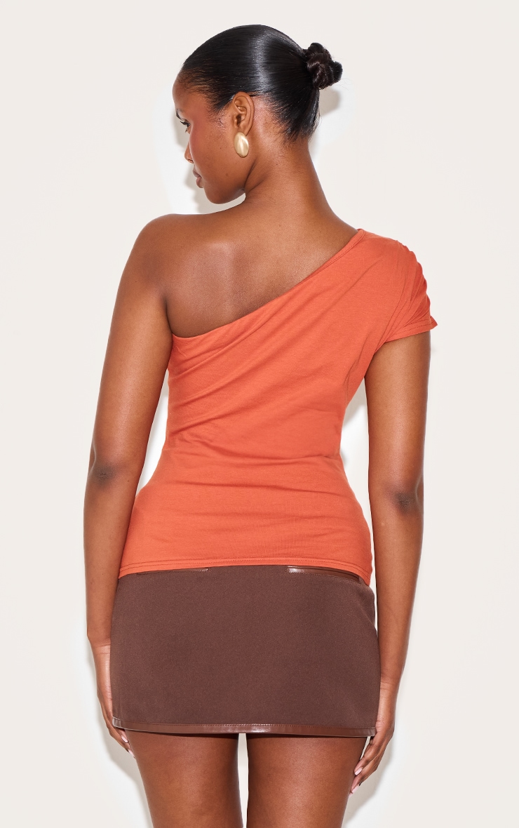 Paprika One Shoulder Asymmetric Top image 2