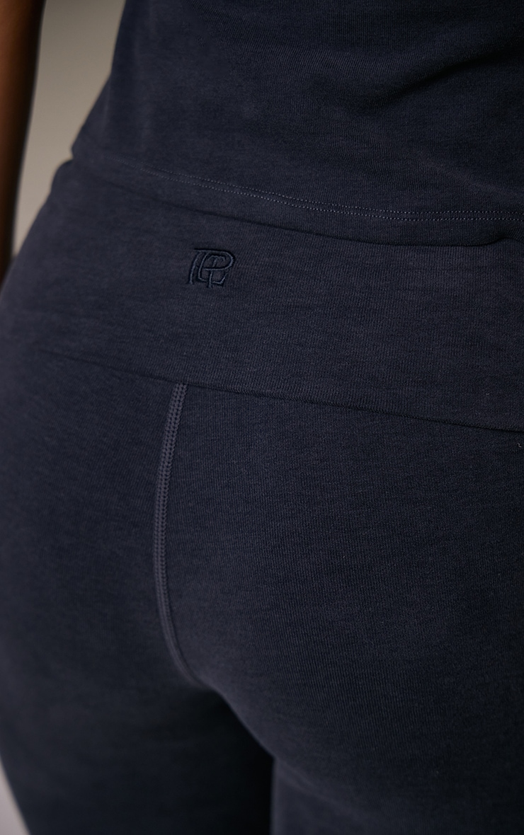 Navy Soft Cotton Yoga Pant image 4