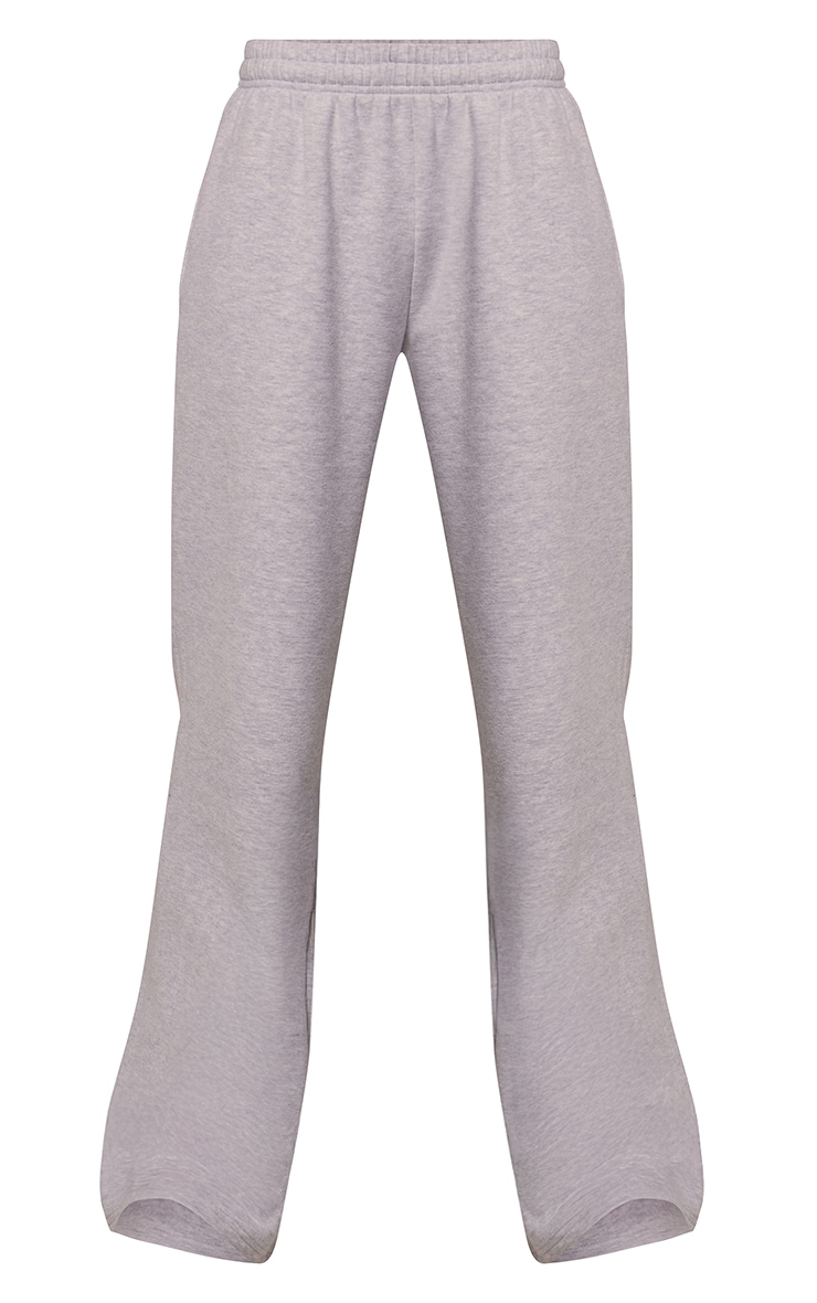 Ash Grey Cotton Fleece Straight Leg Sweatpants image 5