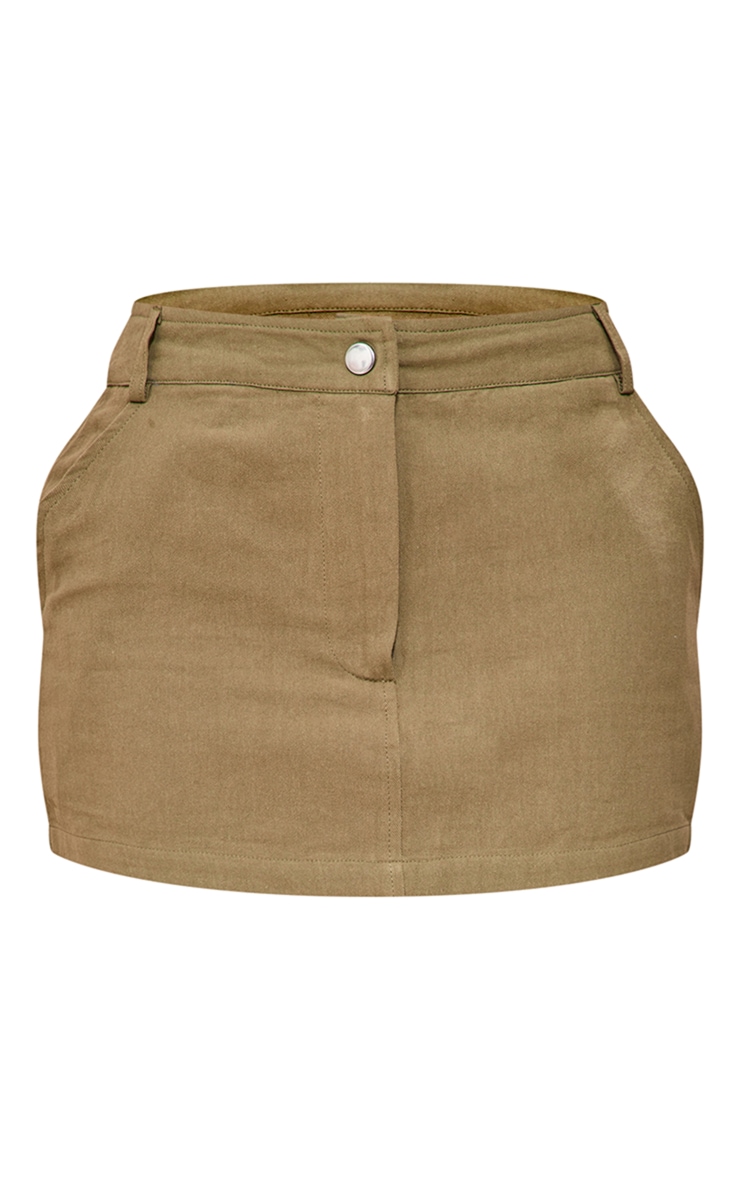 YZEGGO Jupe cargo pour femme - Taille basse - Bouton - Mini jupe d'été Y2k en jean avec poches à rabat, A_Army Green, Petit