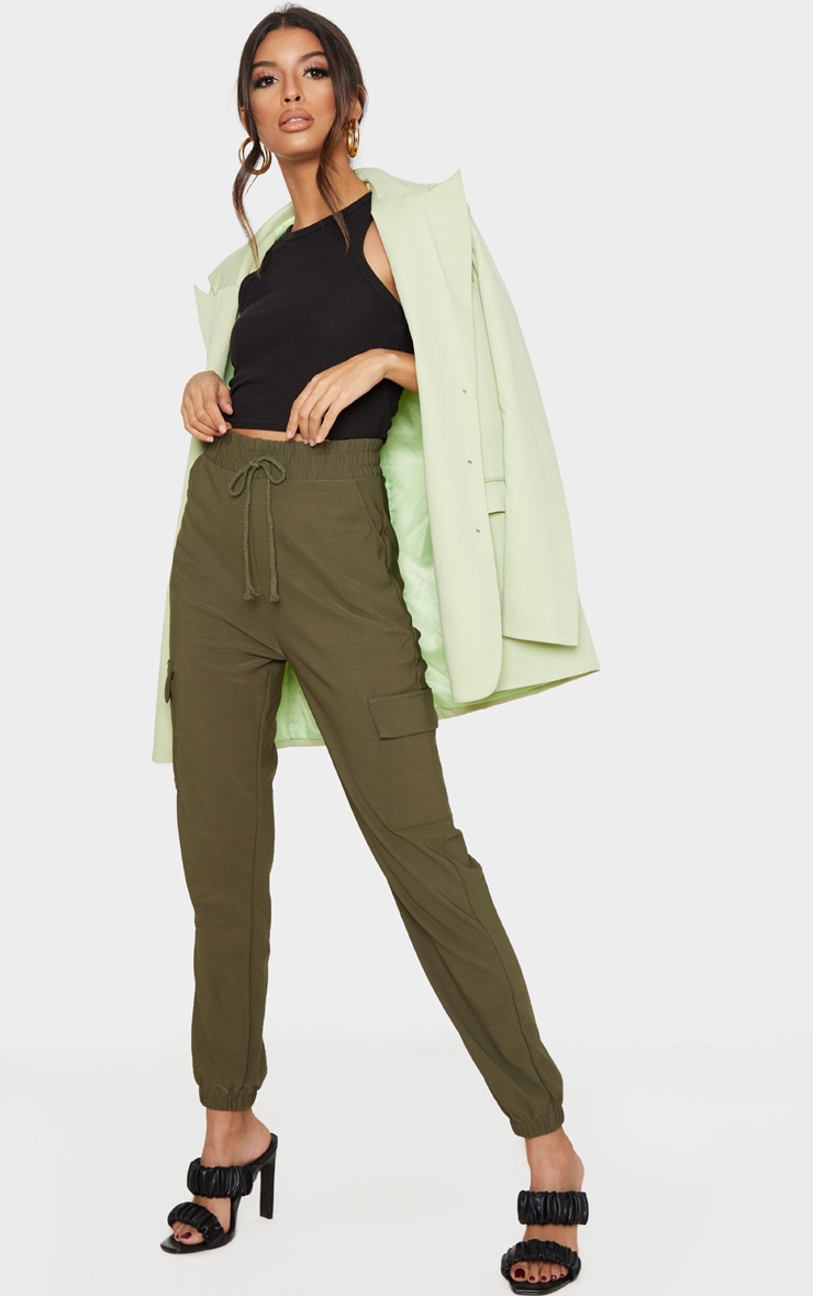 Khaki Cargo Pocket Pants
