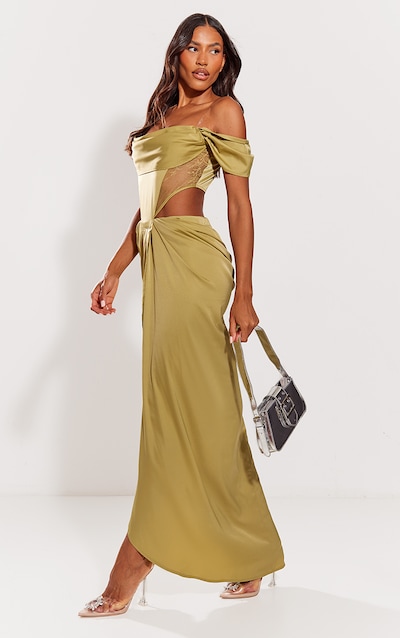SALE :Nora Cut Out Satin Dress