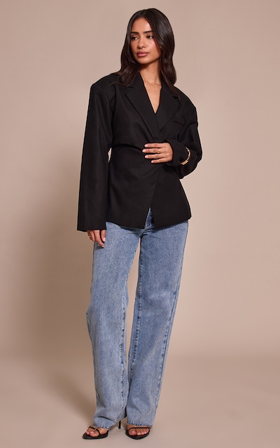 Petite Jean droit long bleu clair