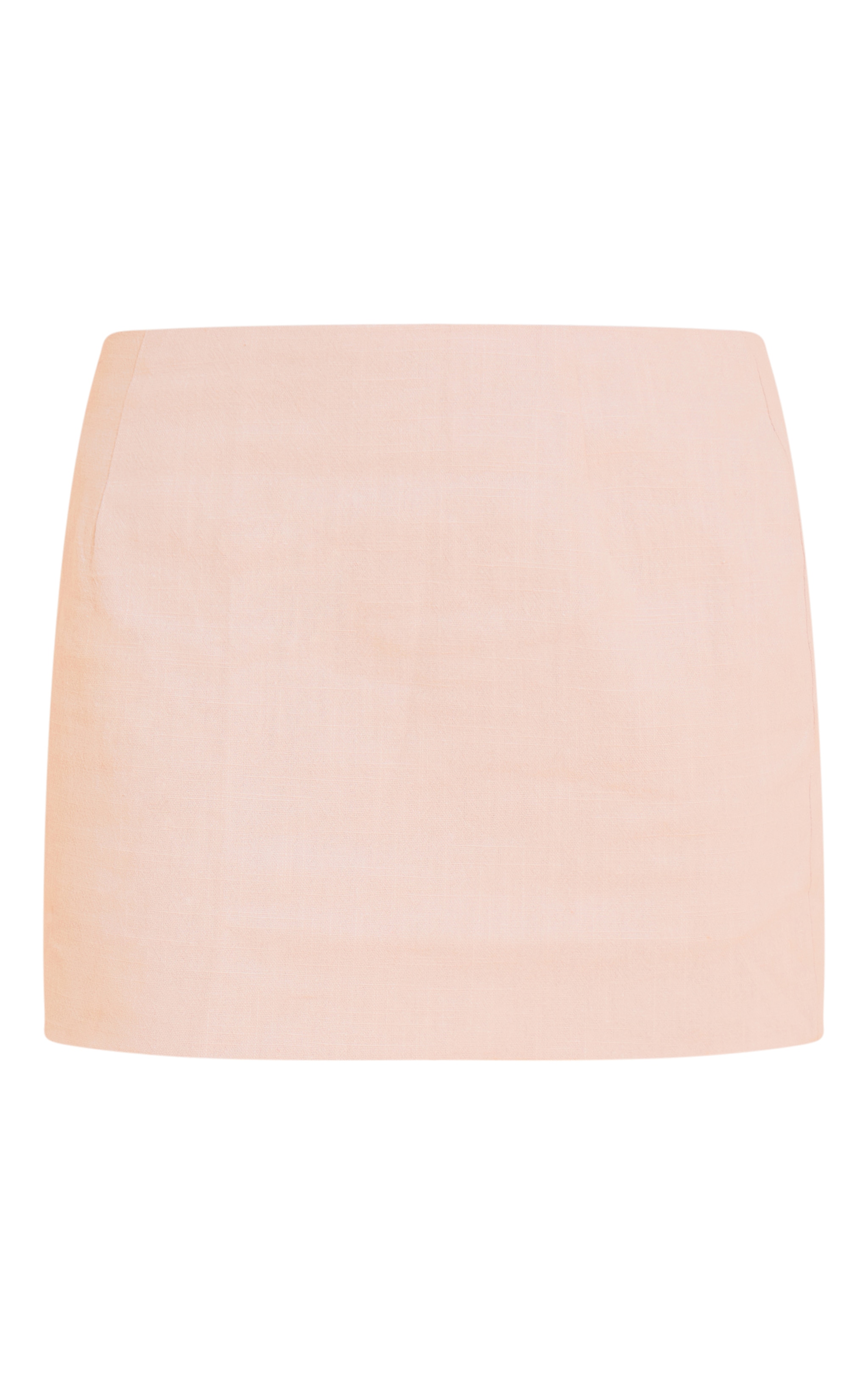Petite Natural Premium Linen Look A Line Mini Skirt image 6
