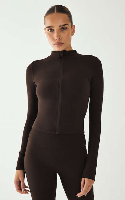 Veste en Sculpt espresso