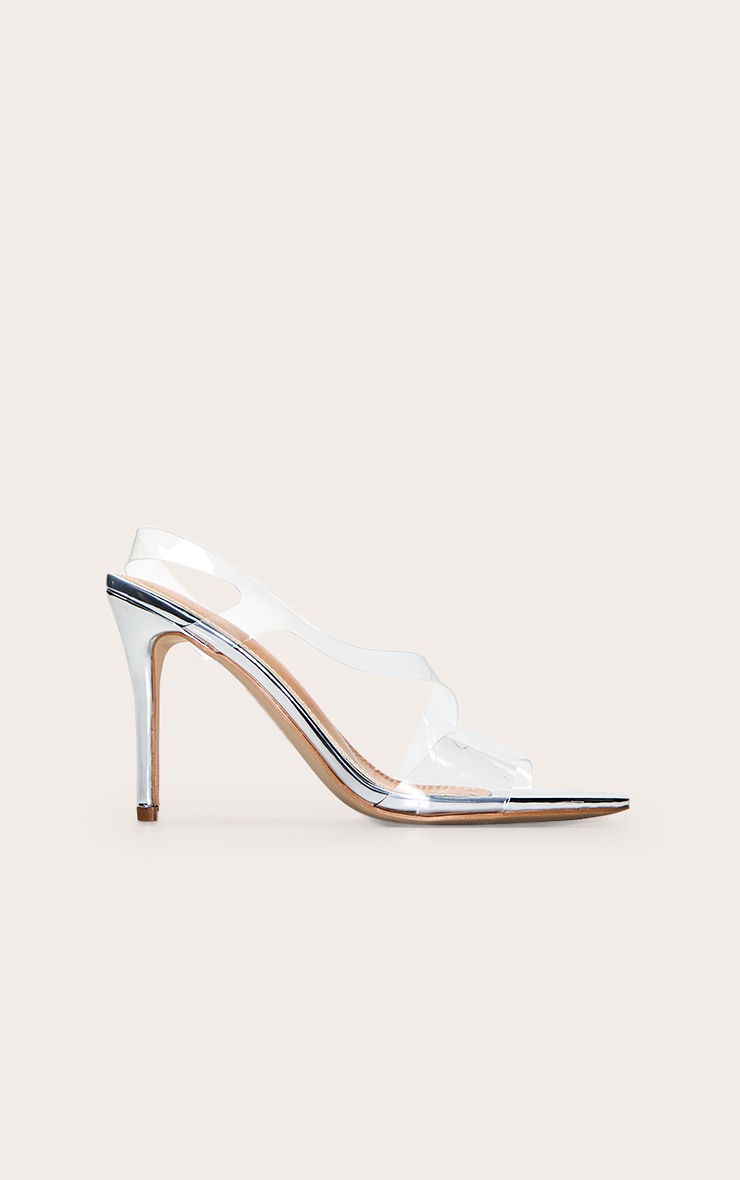 Clear Perspex Round Toe Heeled Sandal image 2